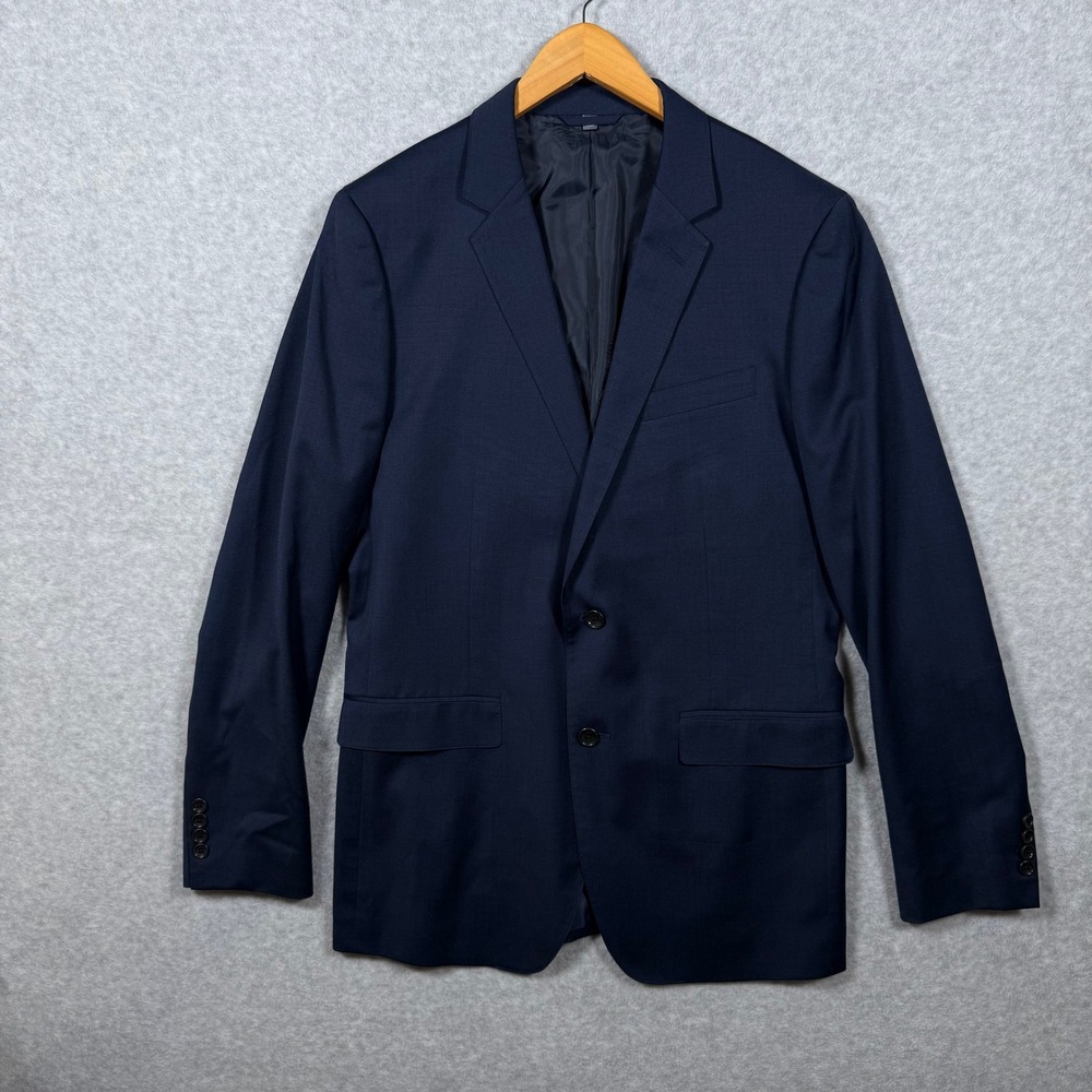 Bonobos Unstructured Blazer Navy Blue Wool Slim Fit Jacket 42L Fits 41L